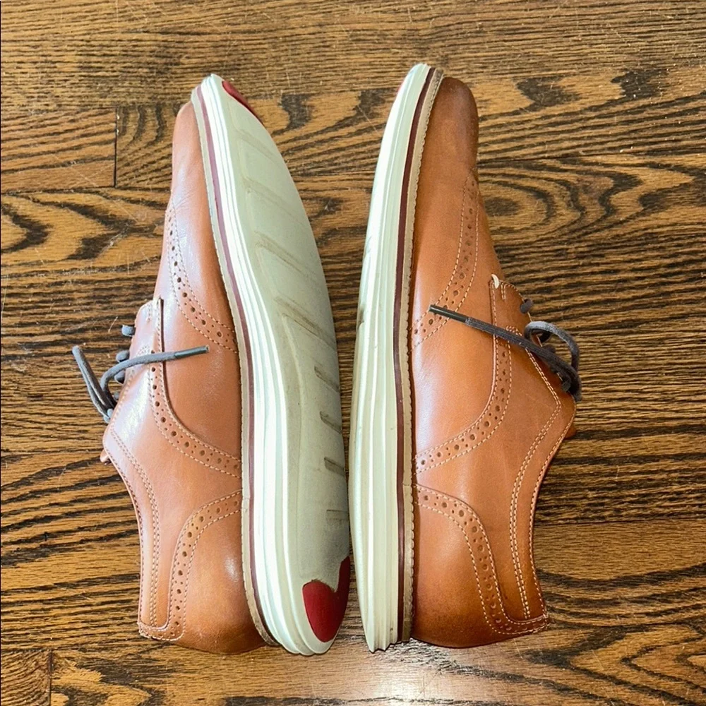 Cole Haan Men's Tan Leather Wingtip Oxfords